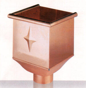 A Copper Hollow Square With a Star Design