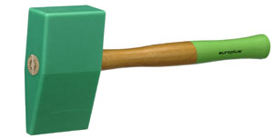 A Tinmans Hammer With a Green Head