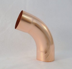 A Copper Tube With a Bent Mark in Between
