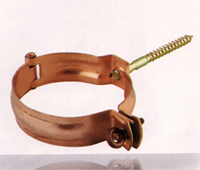 A Copper Collar for a Pipe With Nuts