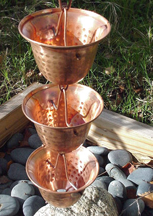 Copper Bells for Rain Water Collection