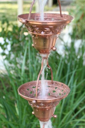 Florence Copper Cups for Collecting Rain